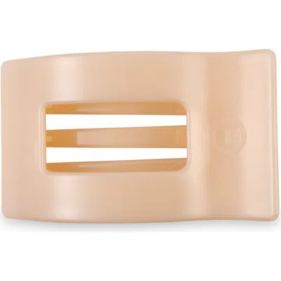 Teleties Large Flat Rectangle Hair Clip In Neutral
