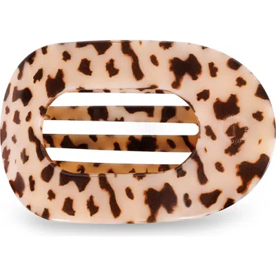 Teleties Large Flat Round Hair Clip In Multi