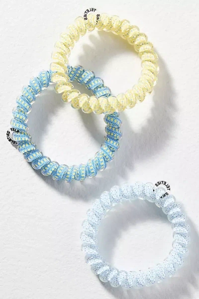 Teleties Large Spring Coil Hair Ties, Set Of 3