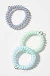 Teleties Large Spring Coil Hair Ties, Set Of 3 In Multi
