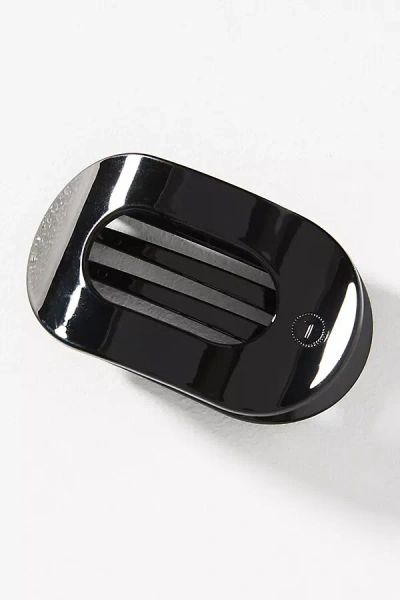 Teleties Medium Flat Round Hair Claw Clip In Black