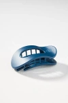 Teleties Medium Flat Round Hair Claw Clip In Blue