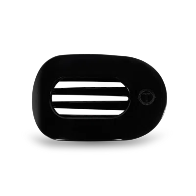 Teleties Medium Flat Round Hair Clip - Jet Black