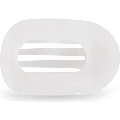 Teleties Medium Flat Round Hair Clip In Metallic