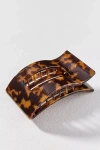 Teleties Medium Rectangle Hair Claw Clip In Brown