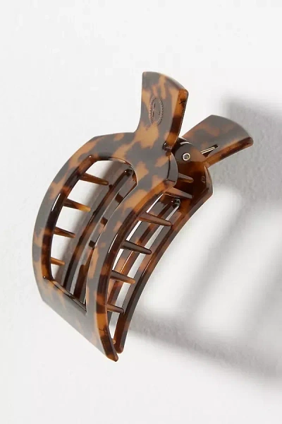 Teleties Medium Square Flat Hair Claw Clip In Brown