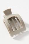 Teleties Medium Square Flat Hair Claw Clip In Grey