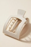 Teleties Medium Square Flat Hair Claw Clip In White