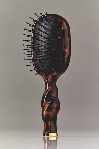 Teleties Mini Detangler Hair Brush For Medium Hair In Black