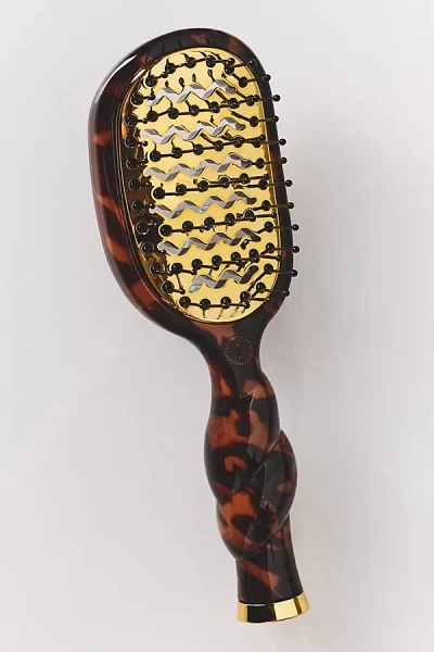 Teleties Mini Vented Hair Brush In Brown