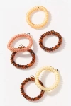 Teleties Small Coil Hair Ties, Set Of 6 In Multi