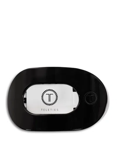 Teleties Small Flat Round Hair Clip In Black