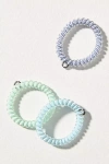 Teleties Small Spring Coil Hair Ties, Set Of 3 In Black
