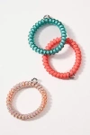 Teleties Small Spring Coil Hair Ties, Set Of 3 In Multi
