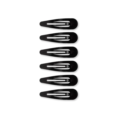 Teleties Snap Clips - Jet Black