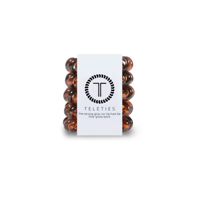 Teleties Tiny Hair Ties - Tortoise In Brown