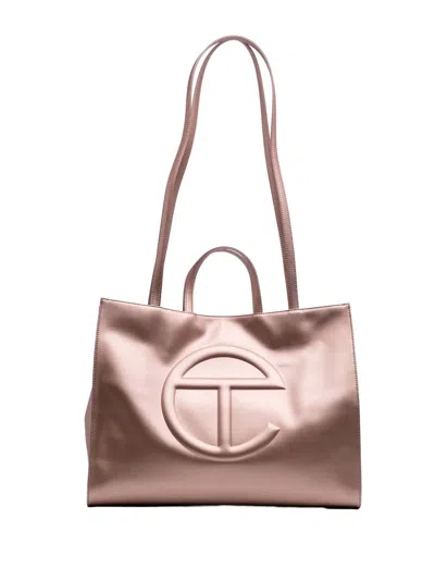 Pre-owned Telfar 2020-2025 Large Faux Leather Shopping Tote Satchel