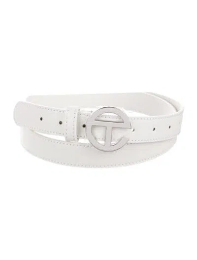 Pre-owned Telfar Belt In White