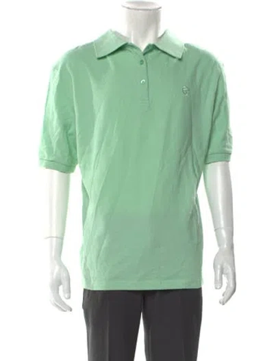 Pre-owned Telfar Collar Short Sleeve Polo Shirt W/ Tags In Green