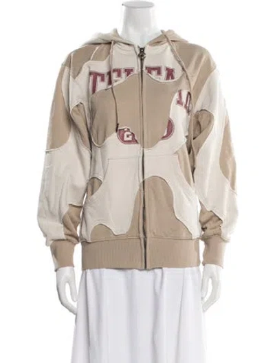 Pre-owned Telfar Colorblock Pattern Jacket In Neutral
