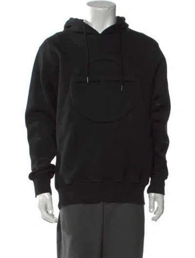 Pre-owned Telfar Crew Neck Long Sleeve Hoodie In Black