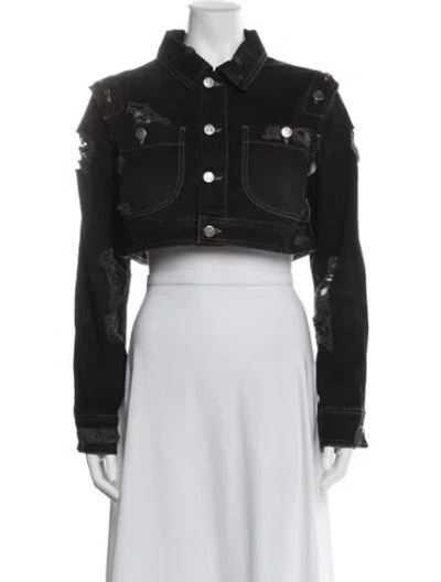 Pre-owned Telfar Denim Jacket In Black