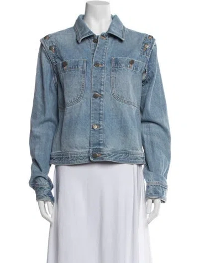 Pre-owned Telfar Denim Jacket In Blue