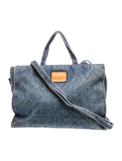 Pre-owned Telfar Denim Shopping Blue Denim.
