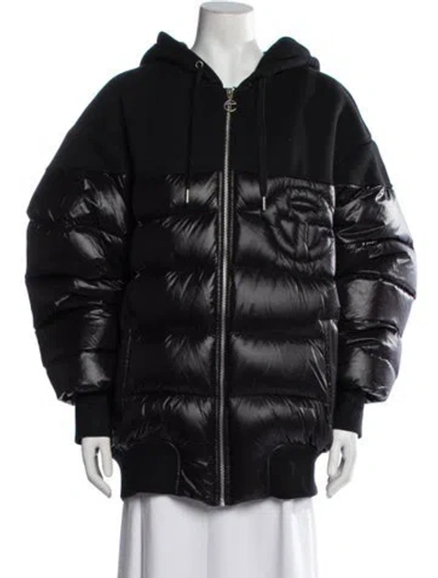 Pre-owned Telfar Down Coat In Black