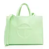 Telfar Faux Leather Medium Shopping Tote In Green