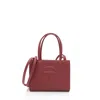 Telfar Faux Leather Small Shopping Tote In Red