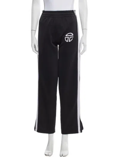 Pre-owned Telfar Graphic Print Embroidered Accent Sweatpants In Blue