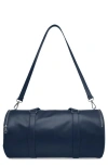 Telfar Large Faux Leather Duffle Bag In Navy