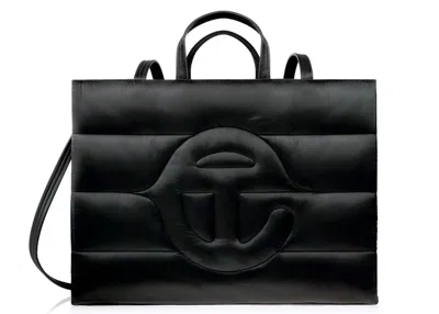 Pre-owned Telfar Large Puff Shopper In Black