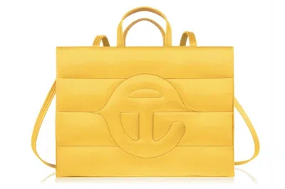 Pre-owned Telfar Large Puff Shopping Bag Yellow