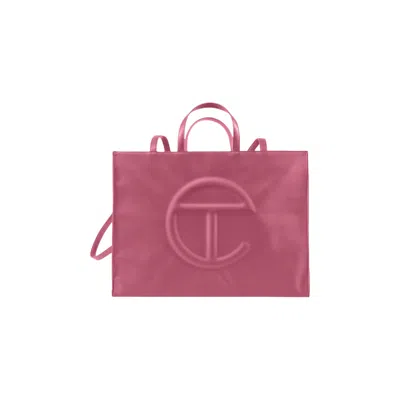 Pre-owned Telfar Large Shopping Bag 'corned Beef' In Pink