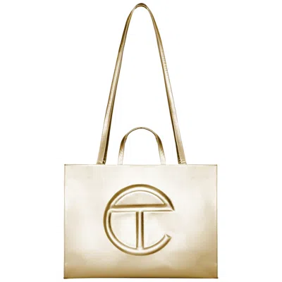 Pre-owned Telfar Large Shopping Bag 'gold'