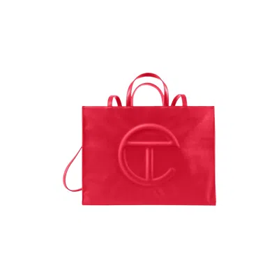 Pre-owned Telfar Large Shopping Bag 'red'