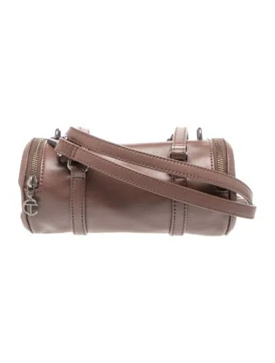 Pre-owned Telfar Leather Duffle Small In Brown