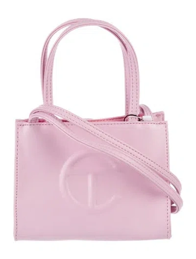 Pre-owned Telfar Leather Shoulder Bag In Pink