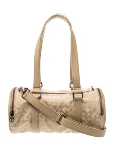 Pre-owned Telfar Leather Shoulder Bag W/ Tags In Neutral