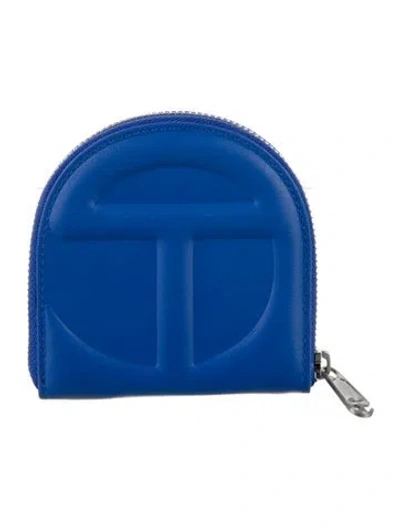 Pre-owned Telfar Leather Wallet In Blue