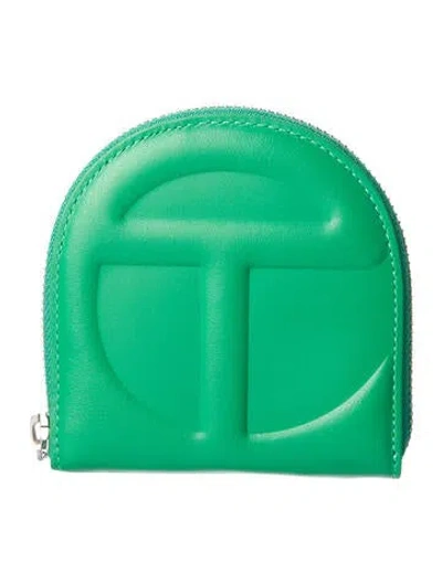 Pre-owned Telfar Leather Wallet In Green