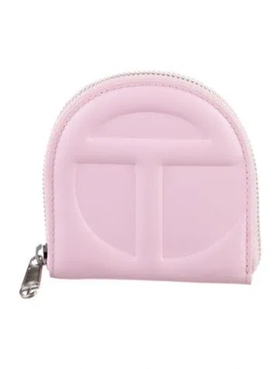 Pre-owned Telfar Leather Wallet In Pink