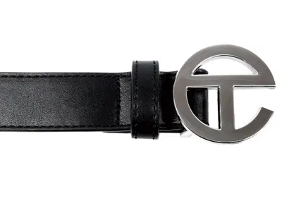 Pre-owned Telfar Logo Belt In Black