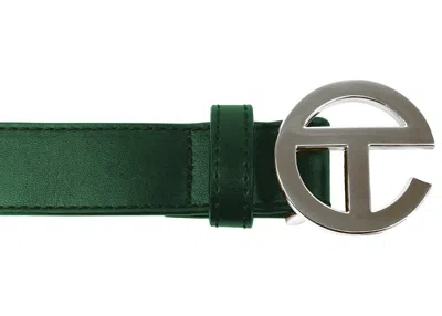 Pre-owned Telfar Logo Belt In Dark Olive