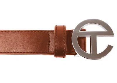 Pre-owned Telfar Logo Belt In Tan