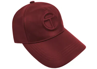 Pre-owned Telfar Logo Embossed Hat In Oxblood In Burgundy