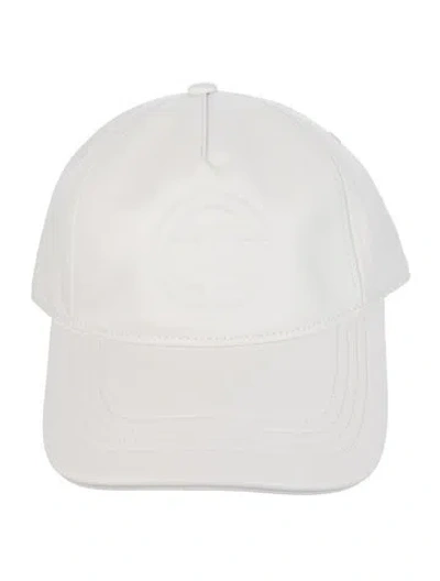 Pre-owned Telfar Logo Embossed Hat W/tags In White