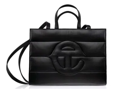 Pre-owned Telfar Medium Puff Shopper In Black